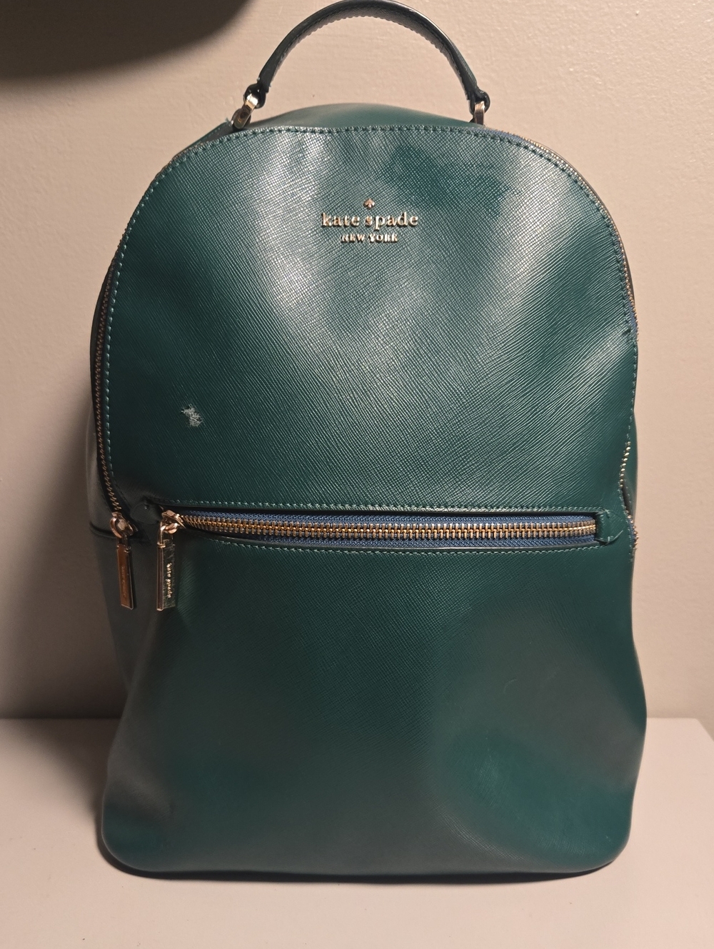 Kate Spade Green Saffiano Leather Backpack